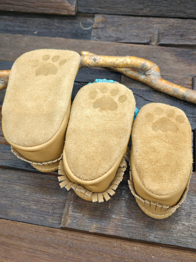 Bastien Children's Brown Fringe Moccasins