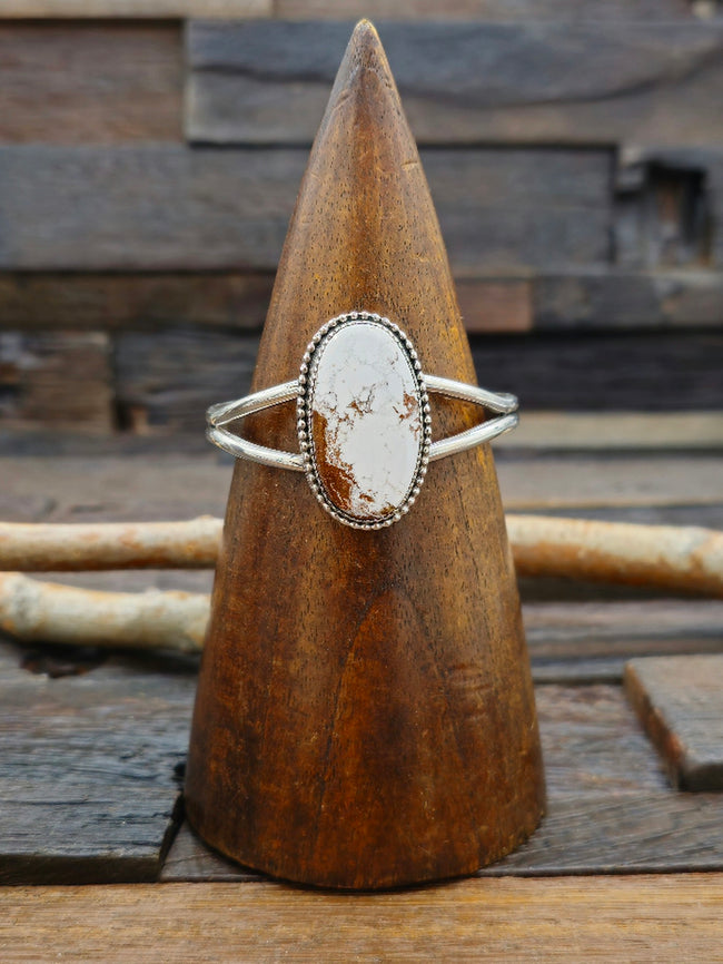 Wild Horse Single Stone Bracelet by Rosella Paxton 6 1/4 in.