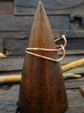 Copper & Turquoise Double Twist Bracelet - 6 1/4 in.