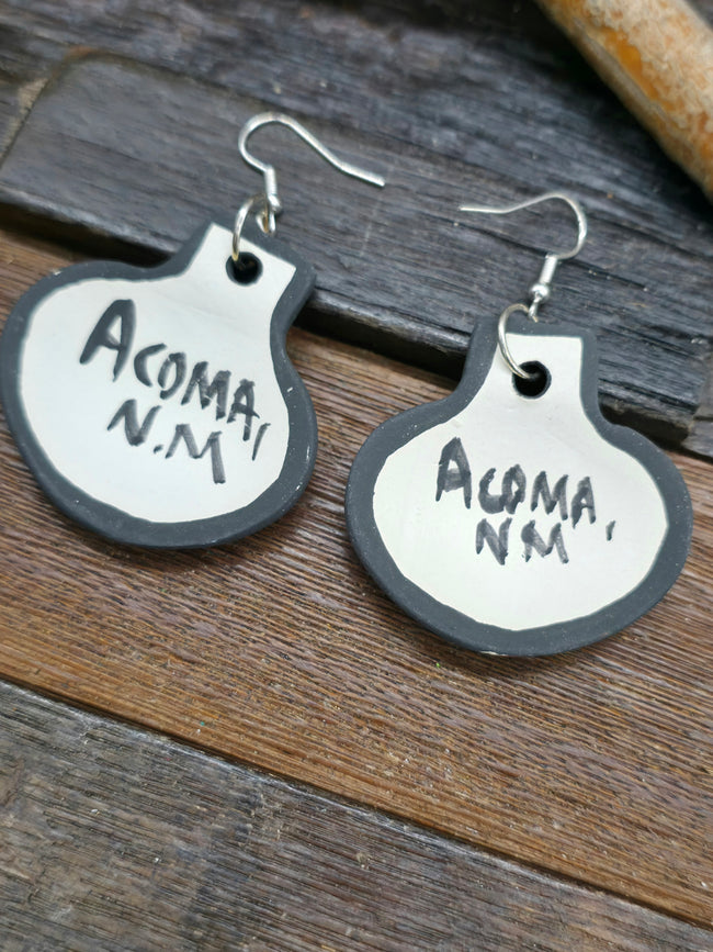 Pottery Dangle Earrings by Mary Garcia