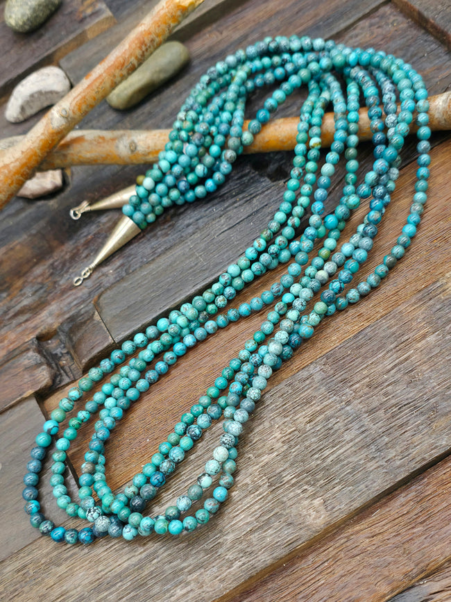 Four Strand Turquoise Necklace - 36 in.