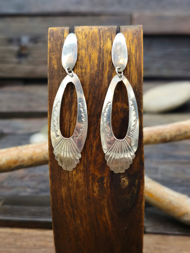 Vintage/Estate Stamped Sterling Silver Post and Dangle Earrings