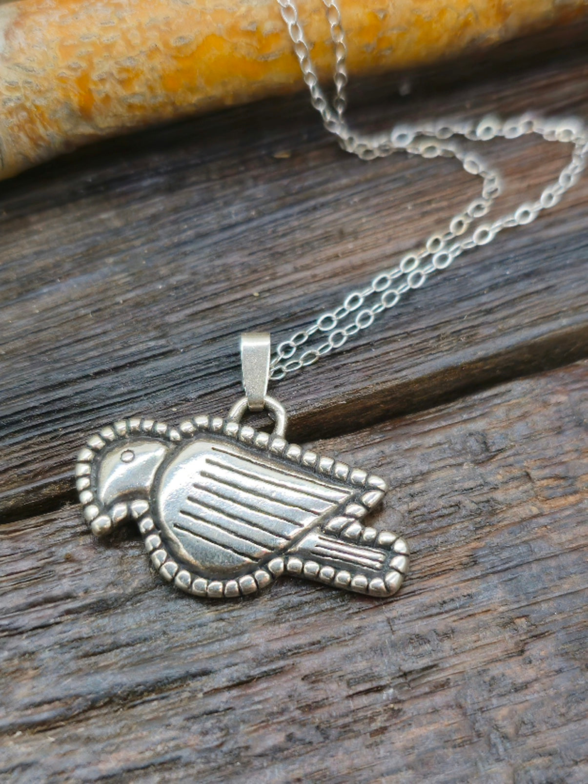 West Mountain Sterling Silver Eagle Pendant on 18" Chain