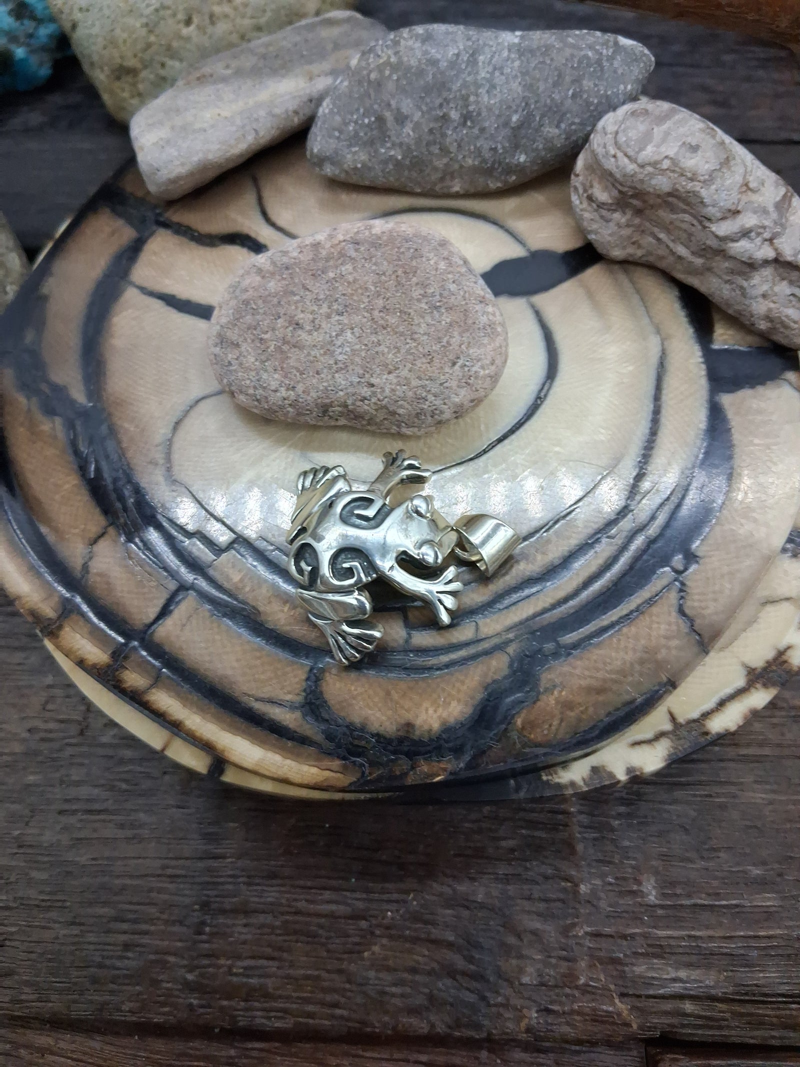 Sterling Silver Frog Pendant