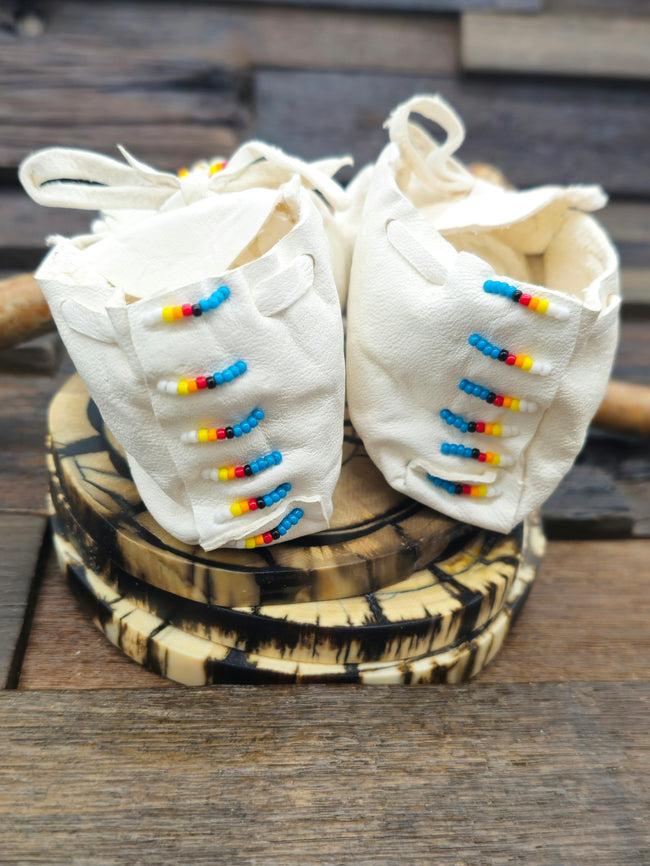 Handmade Infant Moccasins by Felix Ashley