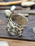 Alex Sanchez Sterling Silver & Turquoise Cuff - 6 1/2 in.