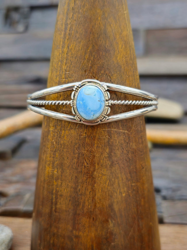 Sterling Silver Golden Hill Turquoise Bracelet - 6 1/2 in.