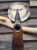 Onyx and Steling Silver Ring by Leslie Nez