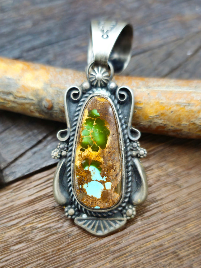 Royston Turquoise Pendant by Ronald Tom