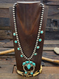 Light Green Turquoise Squash Necklace