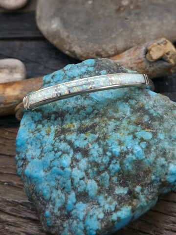 Narrow Sterling Silver Cuff Bracelet by Colton Charley  - 6 1/2 in. with Gap