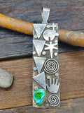 Alex Sanchez Sterling Silver & Turquoise Pendant