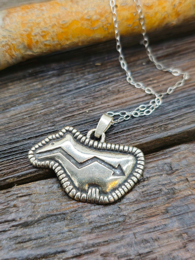 West Mountain Sterling Silver Bear Pendant on 18" Chain