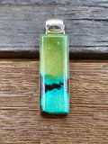 Sky Horse Turquoise Rectangular Pendant by Martinez