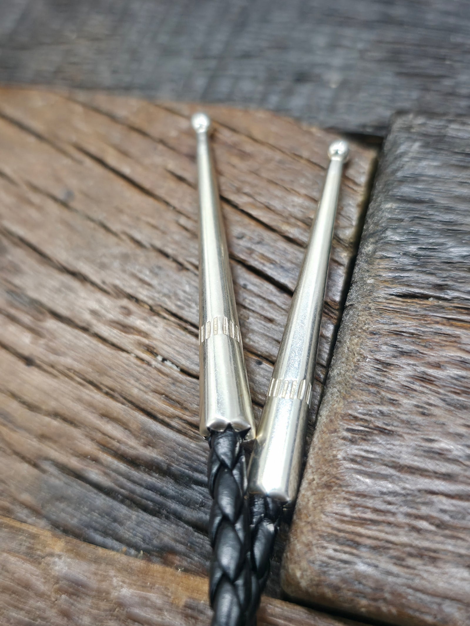 Sterling Silver Horse Head Bolo Tie by Alonso Mariano - 36 in.