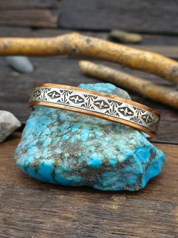 Turquoise and Leather Bracelet by J. Dale