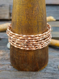 Flat Twist Copper Bangle - 8 in.