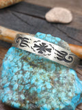 Sterling Silver Overlay Cuff Bracelet by Ralph Bia - 7 in. with Gap