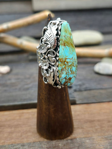Adjustable Cobblestone Inlay Ring by David Tune