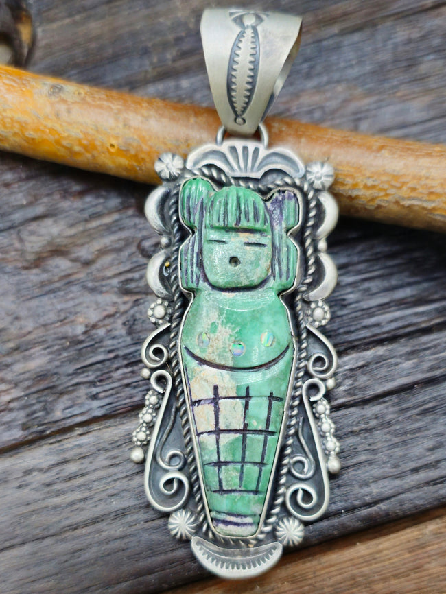 Corn Maiden Pendant by Ronald Tom
