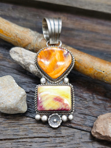 Stamped Sterling Silver Pendant by Sunshine Reeves