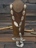 Stamped Sterling Silver Link Belt with Wild Horse Buckle by Thomas Nez - 42 in.
