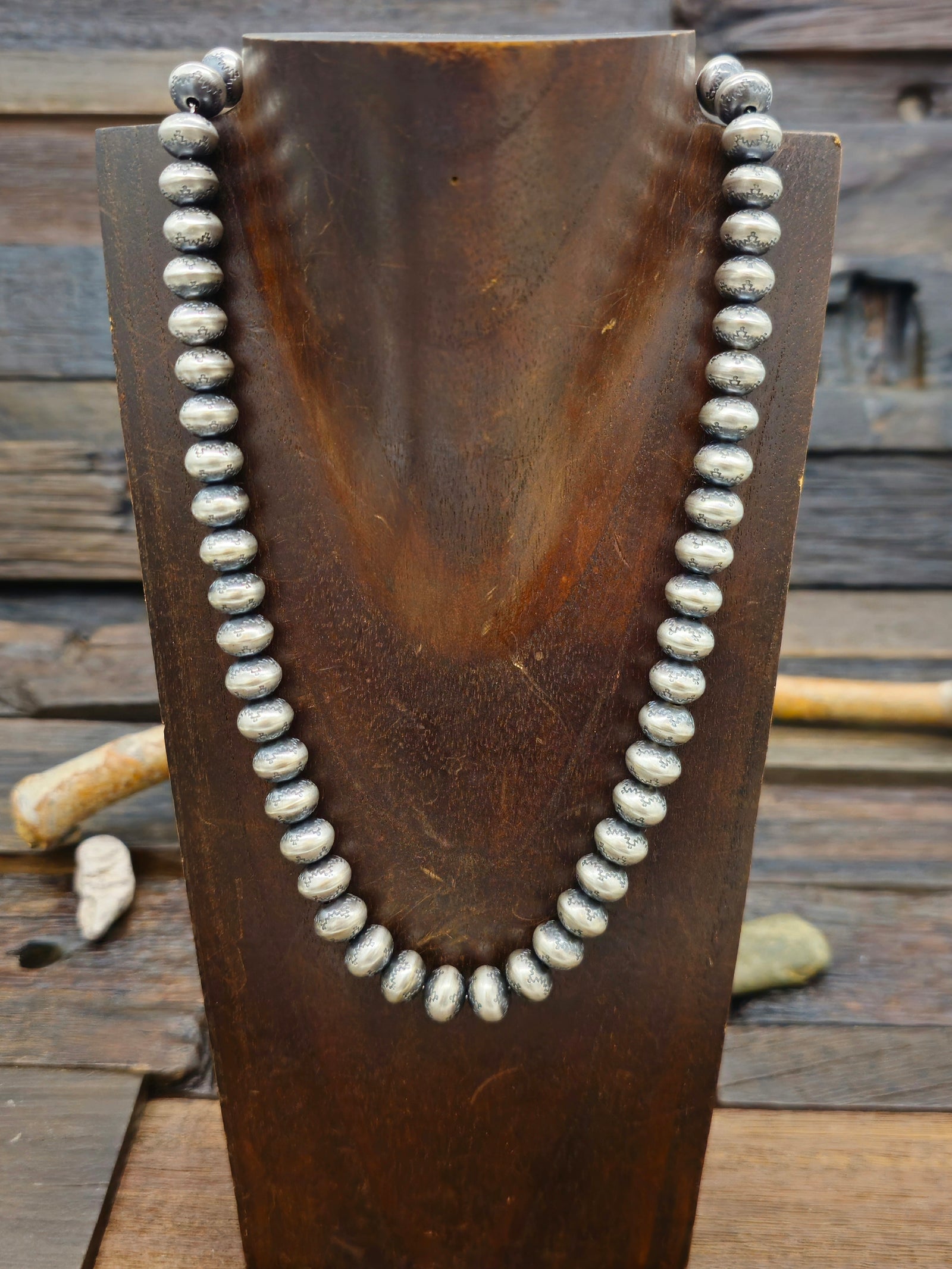 Stamped Bryannen Halwood Navajo Pearls - 18 in. 12mm