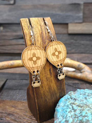 Wooden Red Chile Earrings - 2 1/2 in. by 1/2 in.
