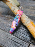Mojave Turquoise and Spiny Oyster Composite Carved Corn Maiden Pendant