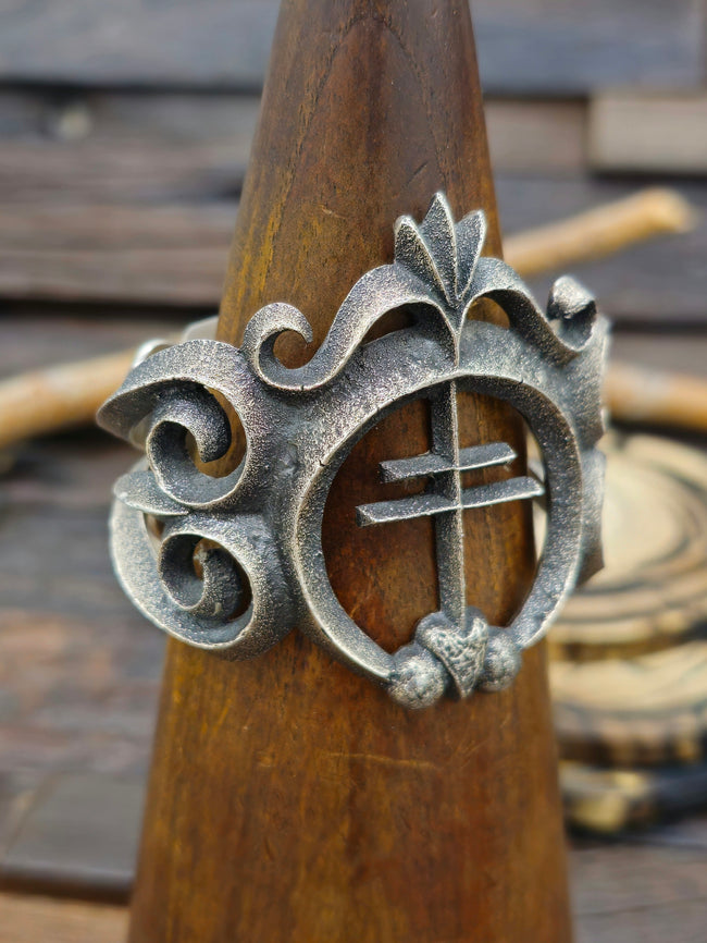 Cast Oxidized Sterling Silver Dragonfly Cuff - 6 1/4 in.
