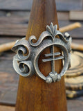 Cast Oxidized Sterling Silver Dragonfly Cuff - 6 1/4 in.