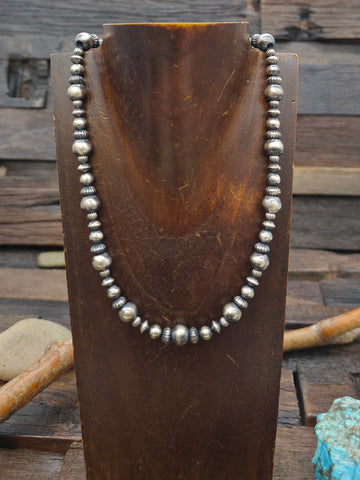 Purple and Orange Spiny Oyster Textured Bead Necklace - 24 in. plus 2 1/2 in. Extender