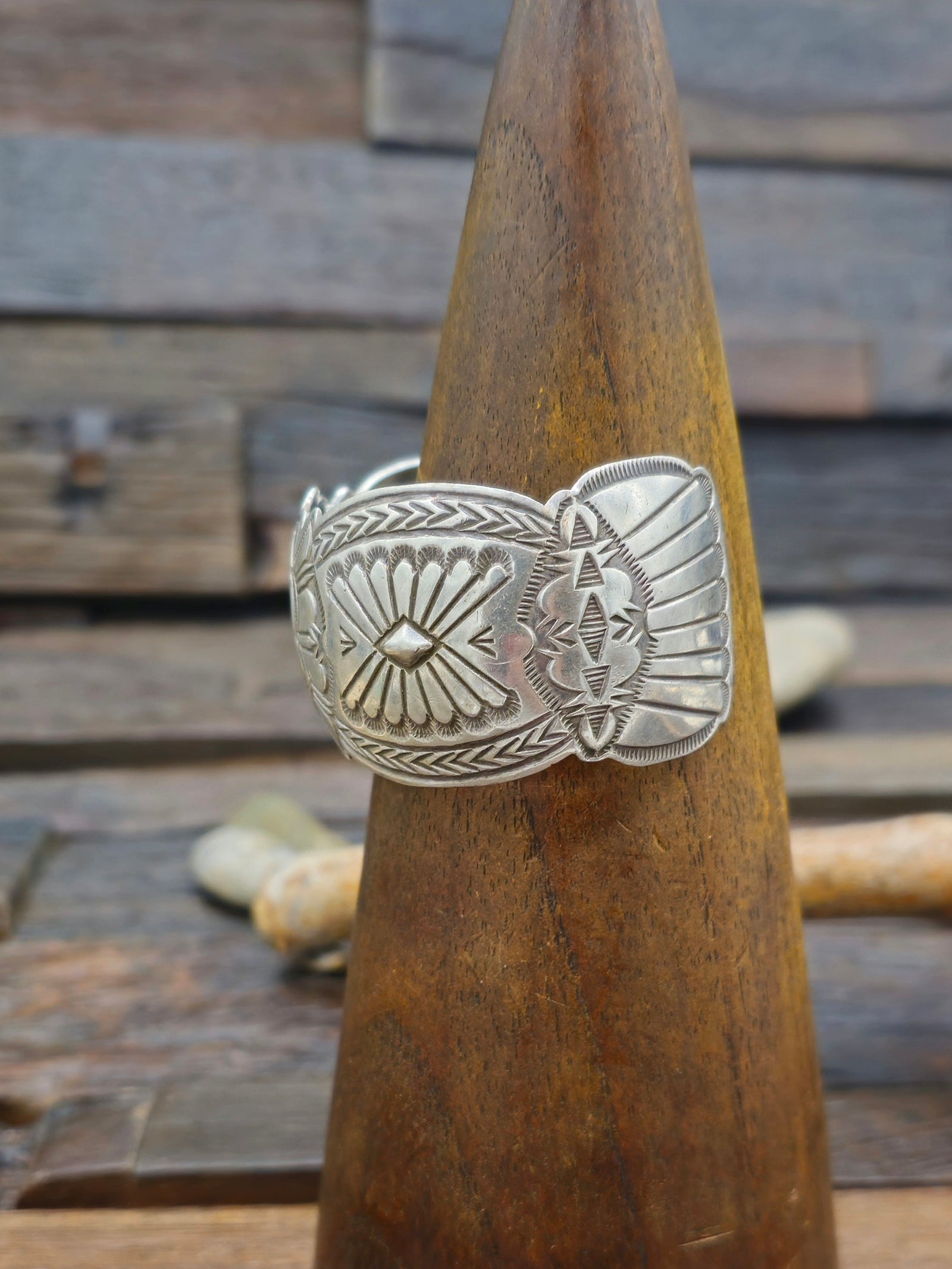Vintage/Estate Stamped Sterling Silver Watch Cuff - 6 3/4 in.