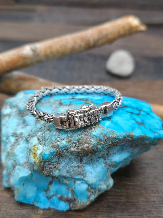 Italian-Made Sterling Silver Twisted Braid Baby Bracelet - 5 in.