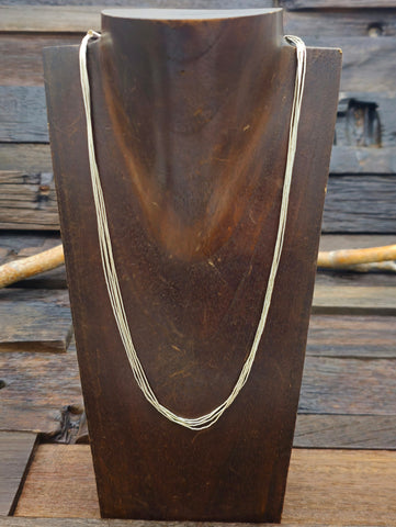 50 Strand Liquid Silver Necklace - 30 In.