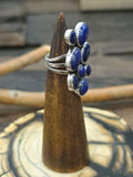 Sterling Silver Lapis Ring by Linda Yazzie - Size 6 1/2