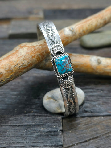 Turquoise Single Stone Bracelet
