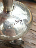 Large High Shine Sterling Live Squash Blossom Pendant by Monica Smith - 2 3/4 in.