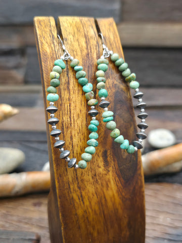 Sterling Silver Thunderbird Earrings with Sleeping Beauty Turquoise - 1 3/8 in. by 3/4 in.