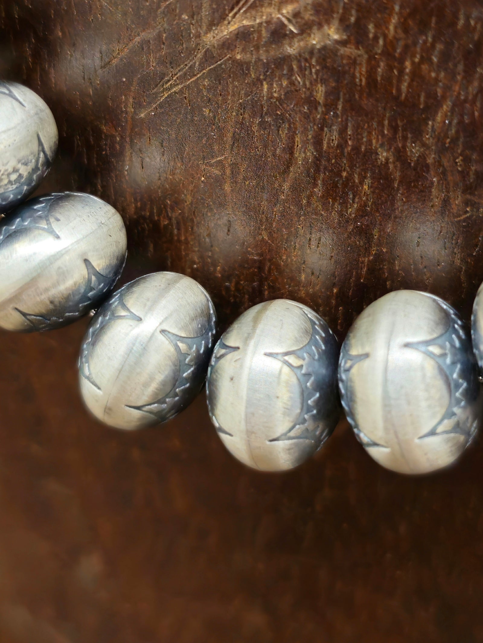Stamped Bryannen Halwood Navajo Pearls - 20 in 5/8 Bead