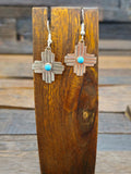Midi Zia Dangle Earrings by Lucille Platero - 1 1/2 in. by 3/4 in.