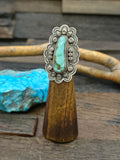 Sterling Silver and Royston Turquoise Ring by Dean Sandoval - Size 6 1/2