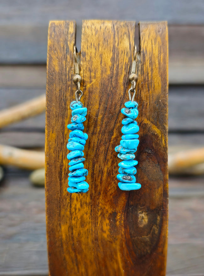 Vintage/Estate Blue Turquoise Earrings