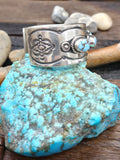 Five Stone Golden Hill Sterling Silver Cuff by J. Nelson - 6 1/4 in. with Gap