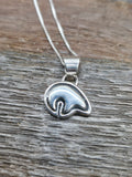 Sterling Silver Bear Pendant on 18 in. Chain