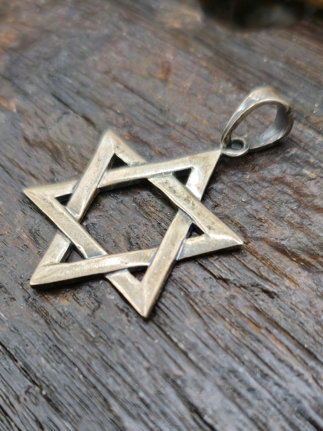 Sterling Silver Star of David Pendant