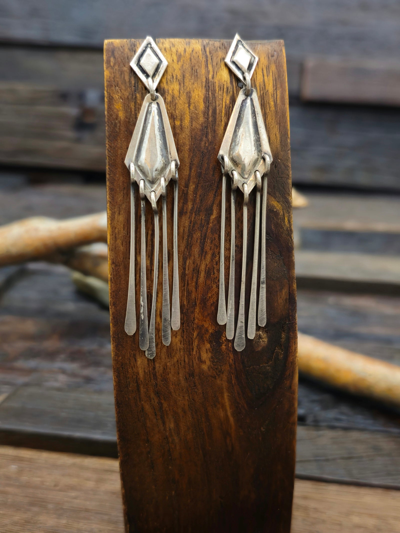 Vintage/Estate Sterling Silver Post Dangle Earrings