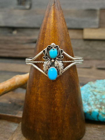 Stamped Copper Cuff by Florence Tahe - 6 1/2 with Gap