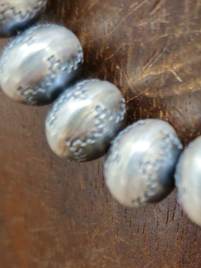 Stamped Bryannen Halwood Navajo Pearls - 18 in. 12mm