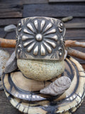 Sterling Silver Stamped Cuff by Elvira Bill